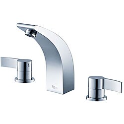 Kraus Illusio Double Handle Widespread Vessel Chrome Faucet 