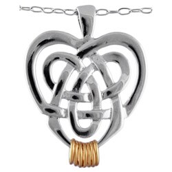 Wish Ring Sterling Silver Celtic Filigree Necklace