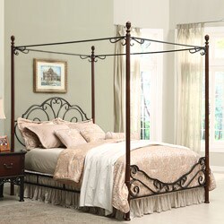 LeAnn Bronze Metal Queen-size Canopy Bed