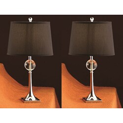 Crystal Stack 25-inch Table Lamps (Set of 2)