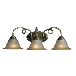 Woodbridge Lighting Mayfield 3-light Classic Brass Bath Sconce