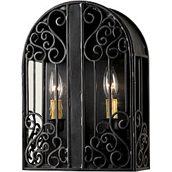 World Imports Sevilla Collection Wall-Mount Two Light Outdoor Sconce