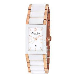 Kenneth Cole New York Women's Ceramic and Rose Goldtone Watch