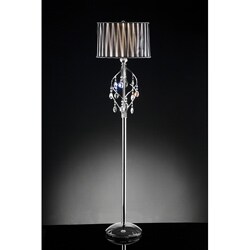 Vintage 62-inch Lady Crystal Floor Lamp