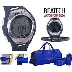Beatech Blue Heart Rate Monitor with Chest Strap and Russell Athletic 3-piece Workout Set