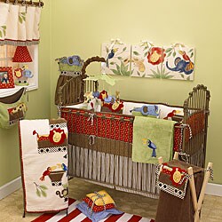 Cotton Tale Animal Tracks 8-piece Crib Bedding Set