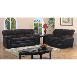 Walnut Creek Dark Brown 2-piece Sofa Set