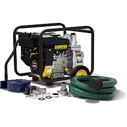 Champion 2-inch Trash and Water Transfer Pump with Hose Kit