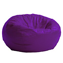 BeanSack Purple Vinyl Bean Bag Chair