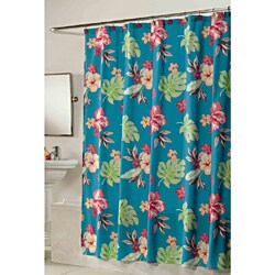  Kiki Fabric Shower Curtain and Hook Set
