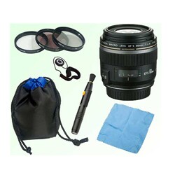 Canon EF-S 60mm Macro USM Digital Camera Lens SLR EOS with Accessory Kit