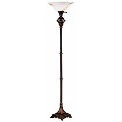 Simsbury 72-in Metallic Bronze Torchiere