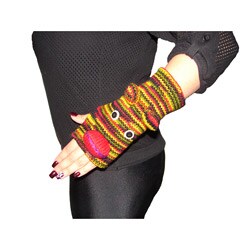 Hand-woven Cotton Rasta Monkey Arm Warmers (Nepal)