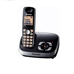 Panasonic KX-TG6521B DECT 6.0 Plus Cordless Phone Digital Answering System with 1 Handset (Refurbished)