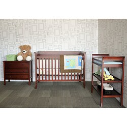 Ava Complete 5 piece Nursery Set by BabyMod in Cherry