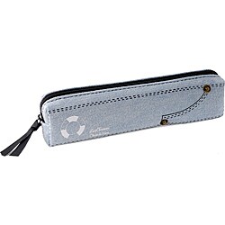 Light Blue Denim Pencil Case (Korea)