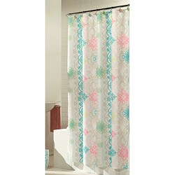 Baltic Linen Lorimer Fabric Shower Curtain with Hooks 