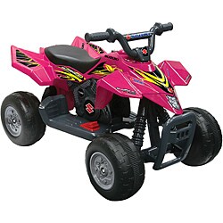 One-seater Pink 6V Suzuki Big ATV Ride-on