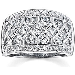 18k White Gold 2ct TDW Diamond Wedding Ring (I, SI1)
