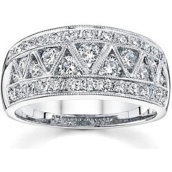 18k White Gold 1 1/8ct TDW Diamond Wedding Ring (I, SI1)