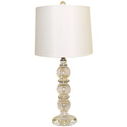Three Stacked Crystal Table Lamp