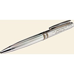 Xezo 925 Sterling Silver & Austrain Crystal Ball Point Pen