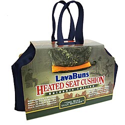 Lava Buns Navy Heated Seat Cushion