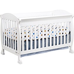 DaVinci Jacob 4-in-1 Crib with Toddler Rail in White