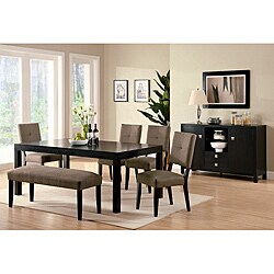 Rockwell Espresso Finish 7-piece Dining Set 