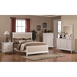 Kingdom White 5-piece Queen-size Bedroom Set 