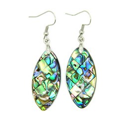 Pearlz Ocean Abalone Shell Marquise Dangle Earrings