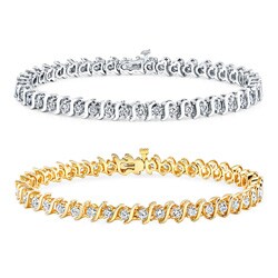 14k Gold 1ct TDW Diamond Tennis Bracelet (I-J, I1-I2)