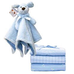 Piccolo Bambino Cuddly Pal and Receiving Blanket Gift Set