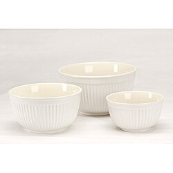 Simsbury Whtie Mixing Bowls (Set of 3)