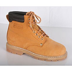 Rockman Men's Tan Nubuck Leather Lace-up Oxford Boots