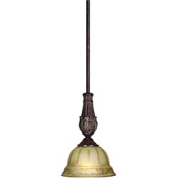Woodbridge Lighting Lucerne 1-light Old World Bronze Mini Pendant