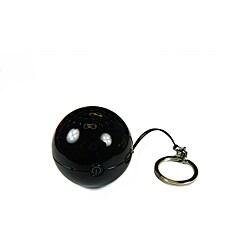 Round Ball Black Key Chain Mini Speaker
