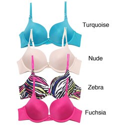 Biatta Women's Lightweight T-Shirt Bra (Set of 4)