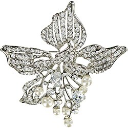 Cano Elegant Cubic Zirconia and Stellux Stones Brooch