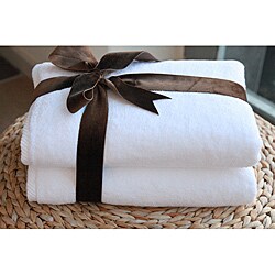 Authentic Hotel and Spa Plush Soft Twist Turkish Cotton Bath Towels (Set of 2)