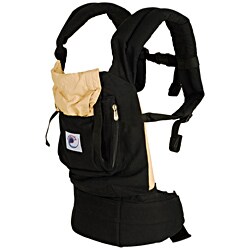 ERGObaby Baby Carrier in Black with Camel Lining