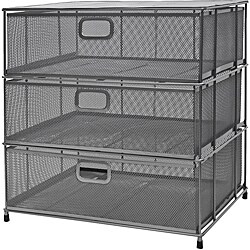 Organize It All Mesh 3 Drawer Unit