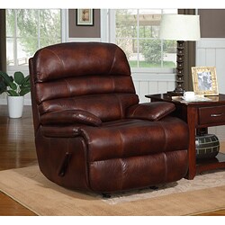 New Creations Bernet Mahogany Contemporary Recliner