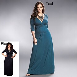 Kiyonna Women's Plus Size Desert Rain Maxi Dress