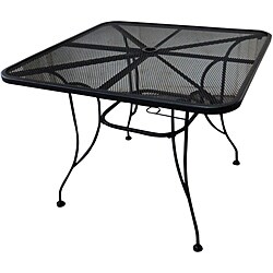 Wicker Lane 36-inch Square Wrought Iron Dining Table