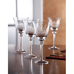 Fifth Avenue Crystal Kingston 14oz Wine Goblets (Set of 4)