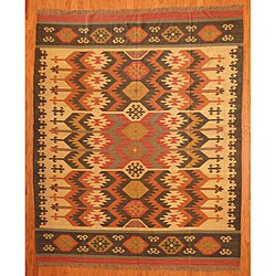 Indo Tribal Kilim Wool Rug (8' x 10')