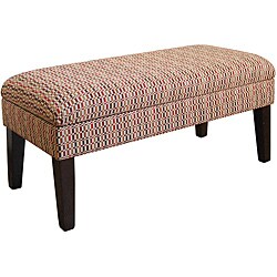 Decorative Geometric Multicolor Storage Bench 