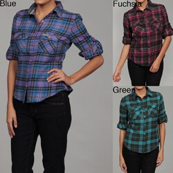 Envy Me Junior's Plaid 2-Pocket Top