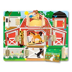 Melissa & Doug Magnetic Farm Hide and Seek Puzzle